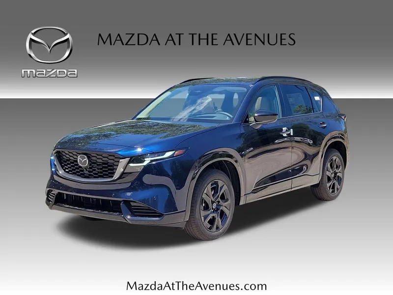 2026 Mazda CX-5 2.5 S Premium Plus in Blue — front three-quarter view