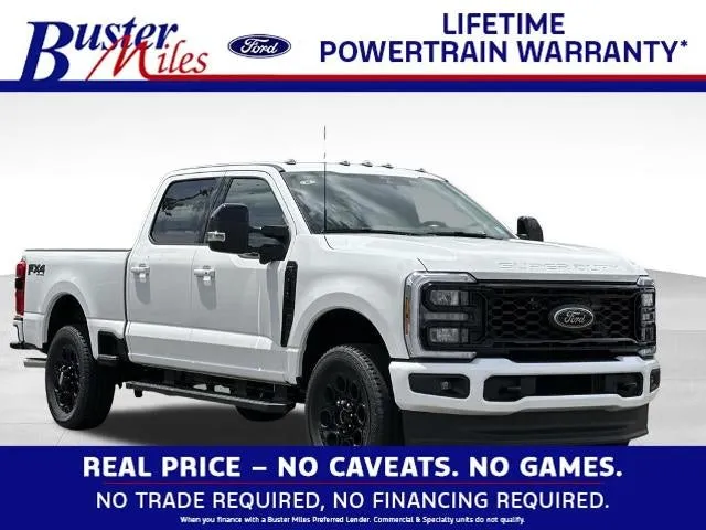 2026 Ford F-250SD F-250® Lariat® in Star White Metallic Tri-Coat — front three-quarter view