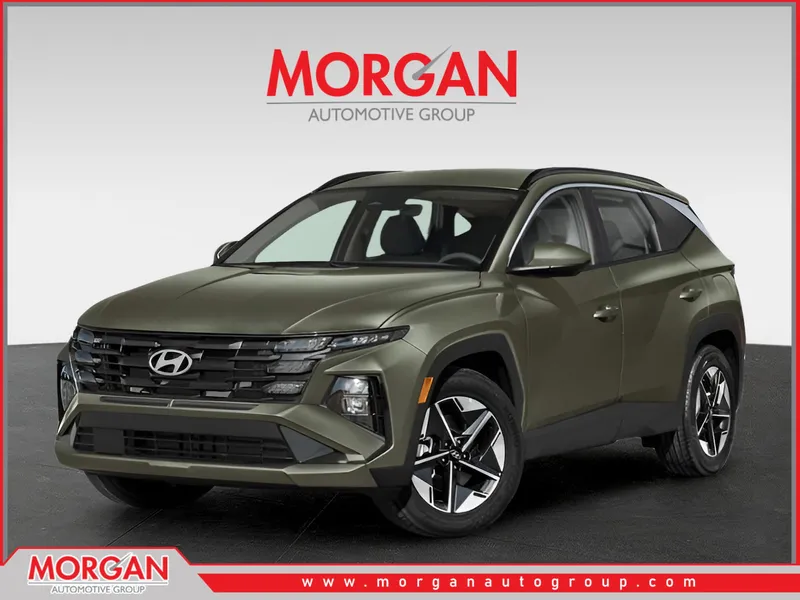 2026 Hyundai TUCSON SEL in Rockwood Green — front three-quarter view