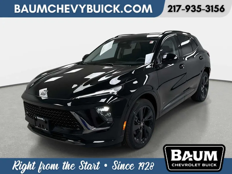 2026 Buick Envision Sport Touring in Ebony Twilight Metallic — front three-quarter view