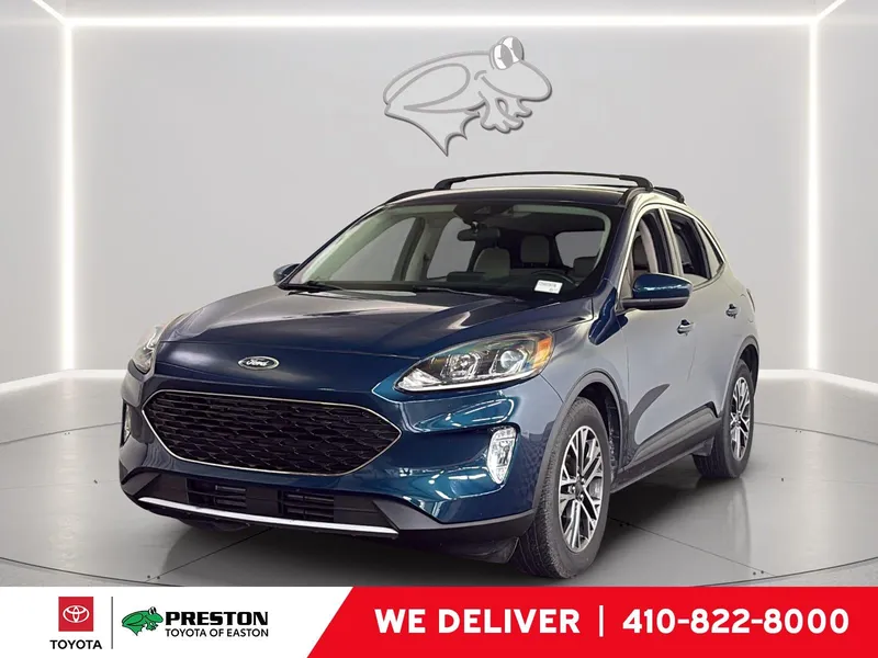 2020 Ford Escape SEL in Dark Persian Green — front three-quarter view