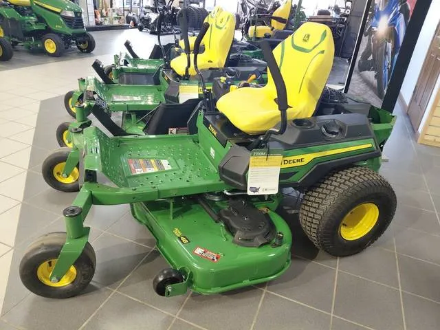 2026 John Deere Z330M — front three-quarter view