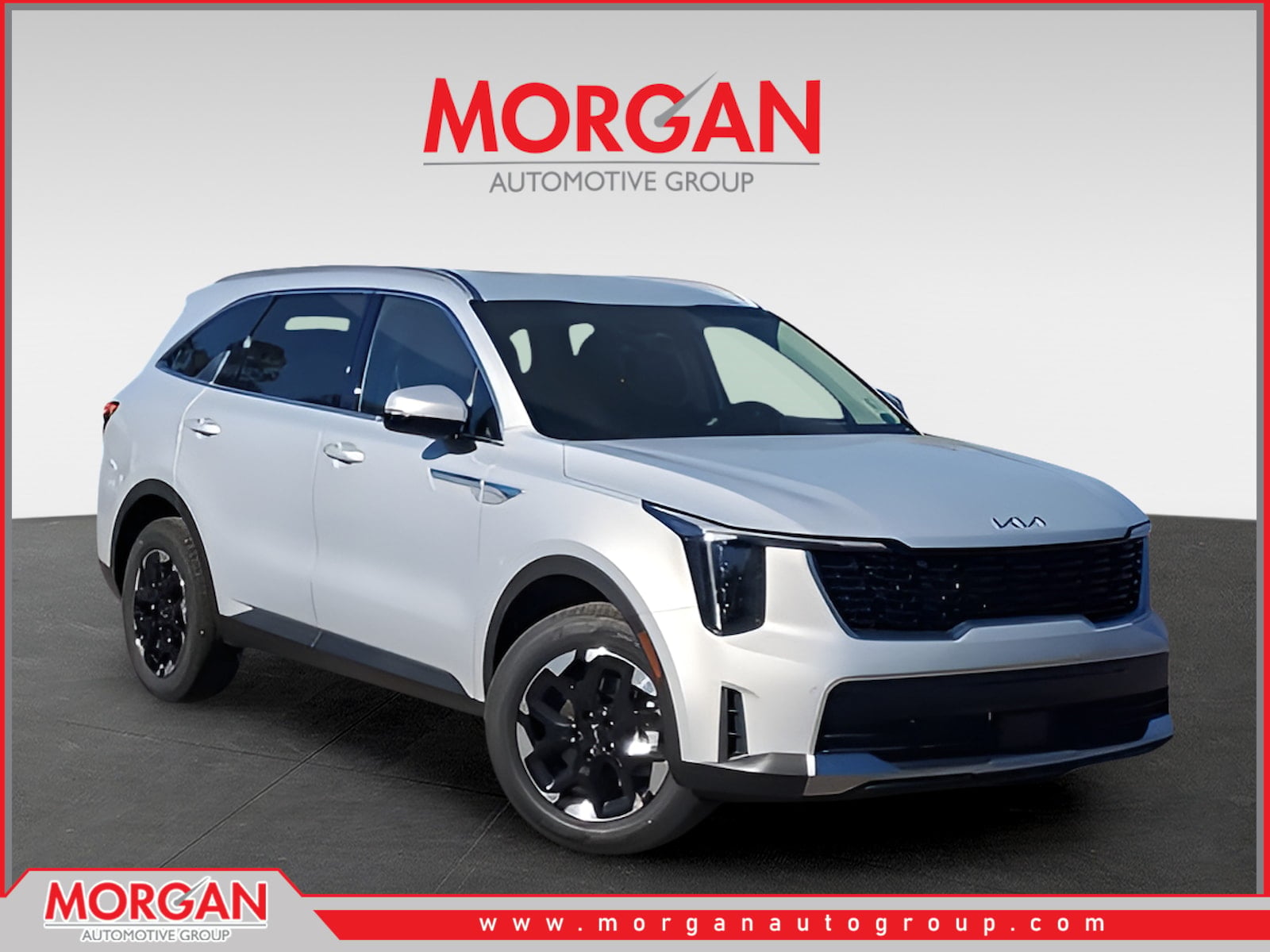 2026 Kia Sorento S in White — front three-quarter view