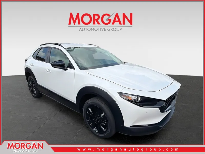 2026 Mazda CX-30 2.5 Turbo Aire Edition in Snowflake White Pearl Mica — front three-quarter view