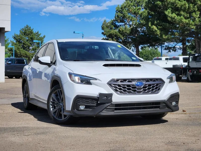 2023 Subaru WRX Base in Ceramic White — front three-quarter view