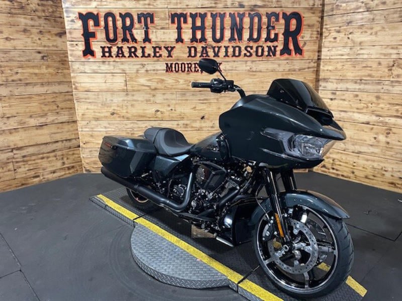 2025 Harley-Davidson FLTRX - Road Glide in Iron Horse Metallic - Black Finish — front three-quarter view
