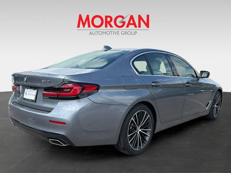 2021 BMW 5 Series — rear three-quarter view