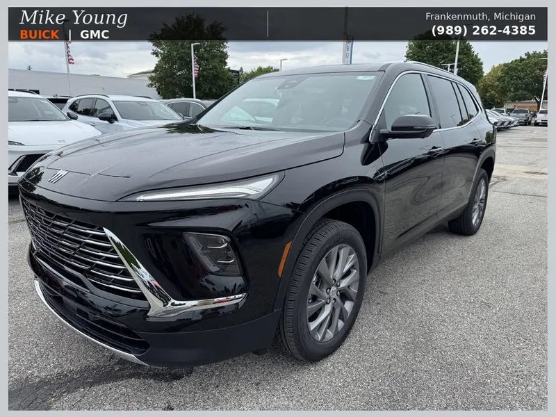 2026 Buick Enclave Preferred in Ebony Twilight Metallic — front three-quarter view