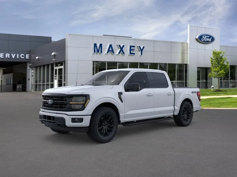 2026 Ford F-150 XLT in Oxford White — front three-quarter view