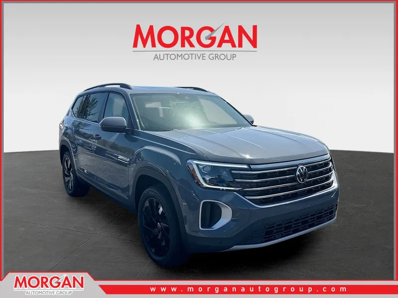 2026 Volkswagen Atlas 2.0T SE w/Technology in Gray — front three-quarter view