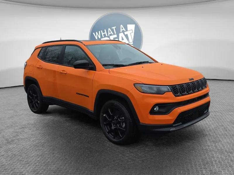2026 Jeep Compass Latitude in Joose — front three-quarter view
