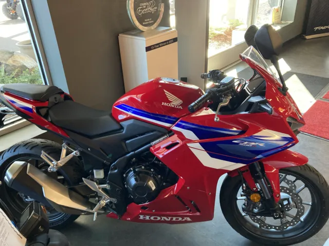 2025 Honda® CBR500R — front three-quarter view