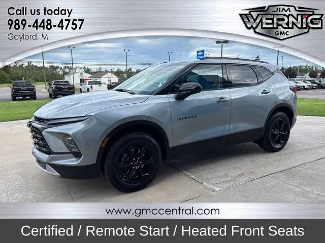 2024 Chevrolet Blazer 2LT in Sterling Gray Metallic — front three-quarter view