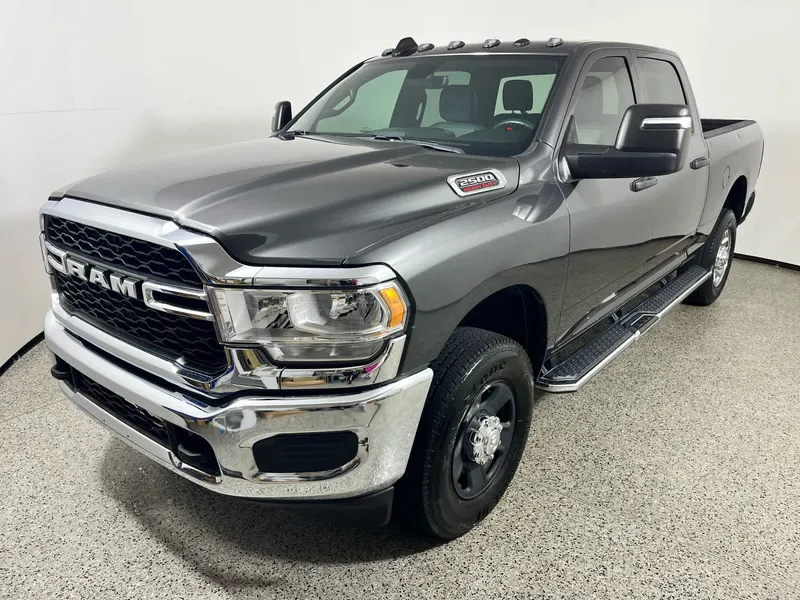 2024 RAM 2500 Tradesman in Granite Crystal Metallic Clearcoat — front three-quarter view