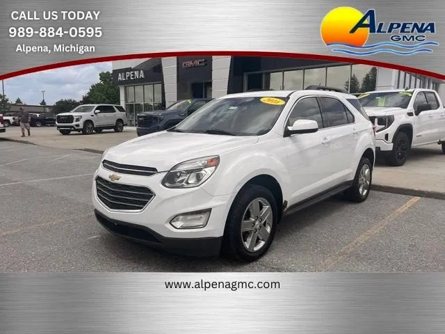 2016 Chevrolet Equinox LT in Summit White — front three-quarter view