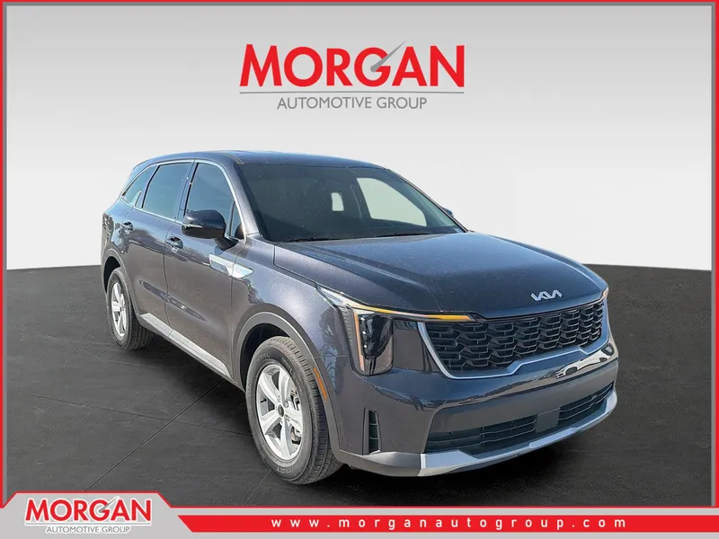 2026 Kia Sorento LX in Panthera Metal — front three-quarter view