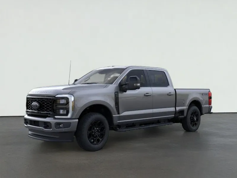 2026 Ford F-350 LARIAT in Carbonized Gray Metallic — front three-quarter view