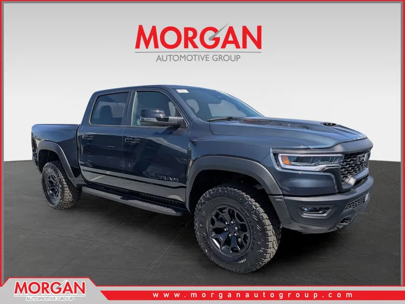 2026 Ram 1500 RHO in Blue — front three-quarter view