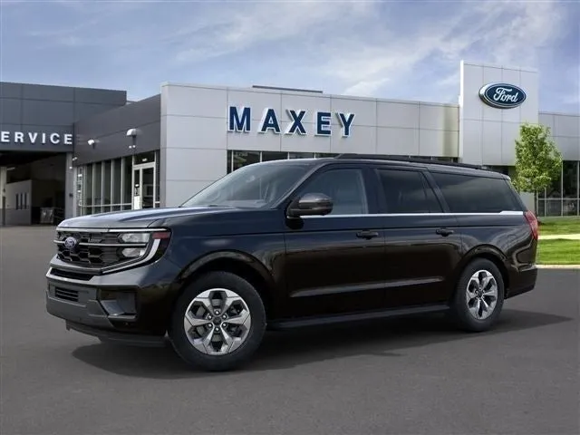2027 Ford Expedition MAX Active in Agate Black Metallic — front three-quarter view