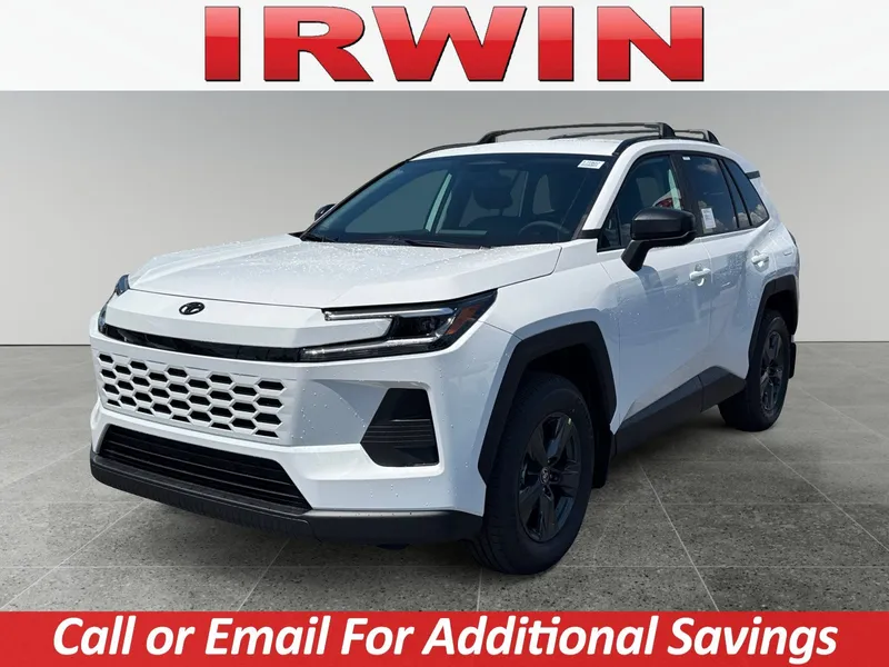 2026 Toyota RAV4 LE in Ice Cap — front three-quarter view