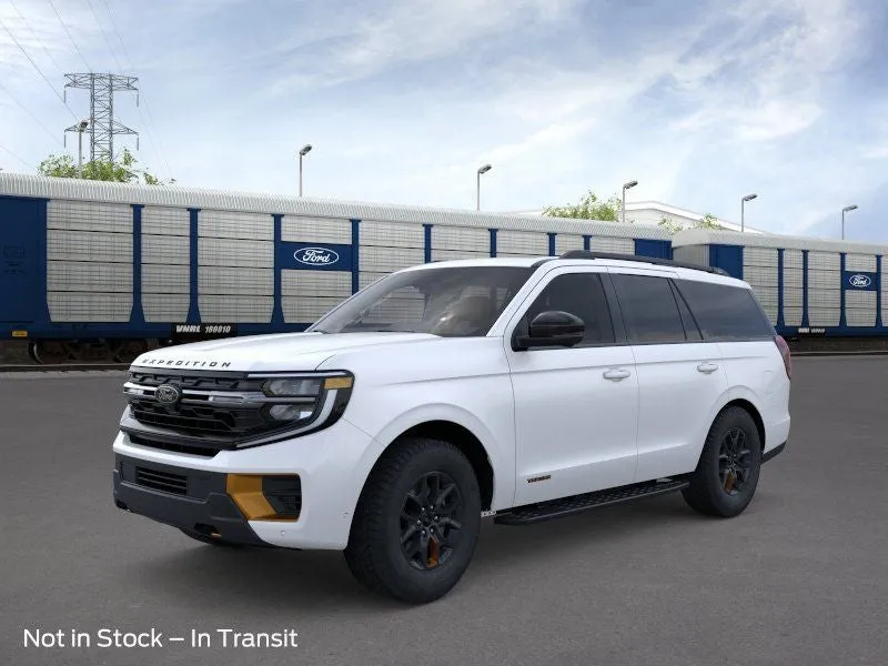 2026 Ford Expedition Tremor in Star White Metallic Tri-Coat — front three-quarter view