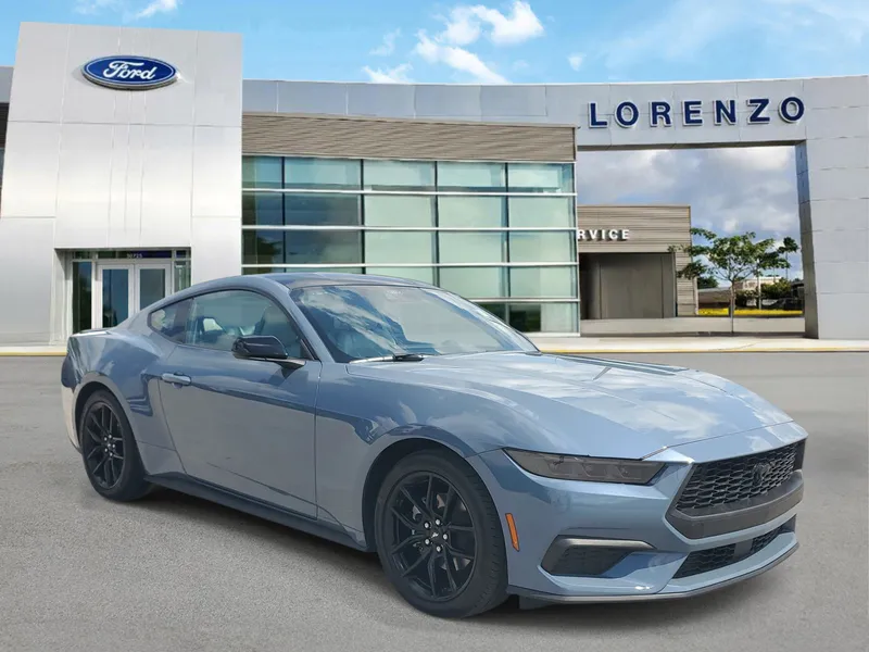 2025 Ford Mustang — rear three-quarter view