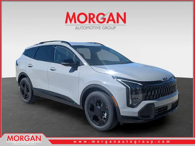 2026 Kia Sportage X-Line in Wolf Gray — front three-quarter view