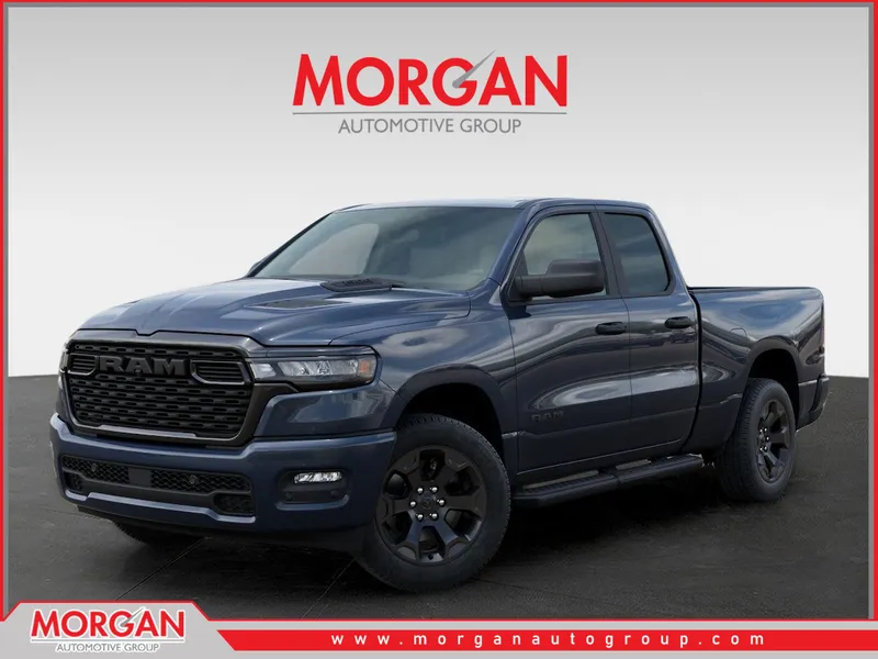 2026 Ram 1500 Express in Blue — front three-quarter view