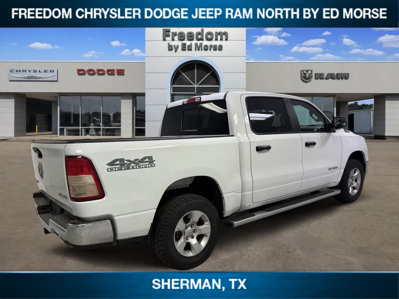 2024 RAM 1500 Big Horn in Bright White Clearcoat — front three-quarter view