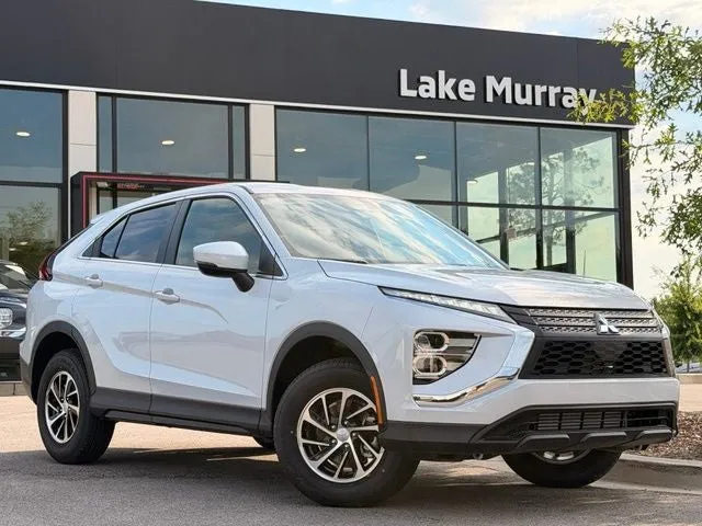 2026 Mitsubishi Eclipse Cross ES in White Diamond — front three-quarter view