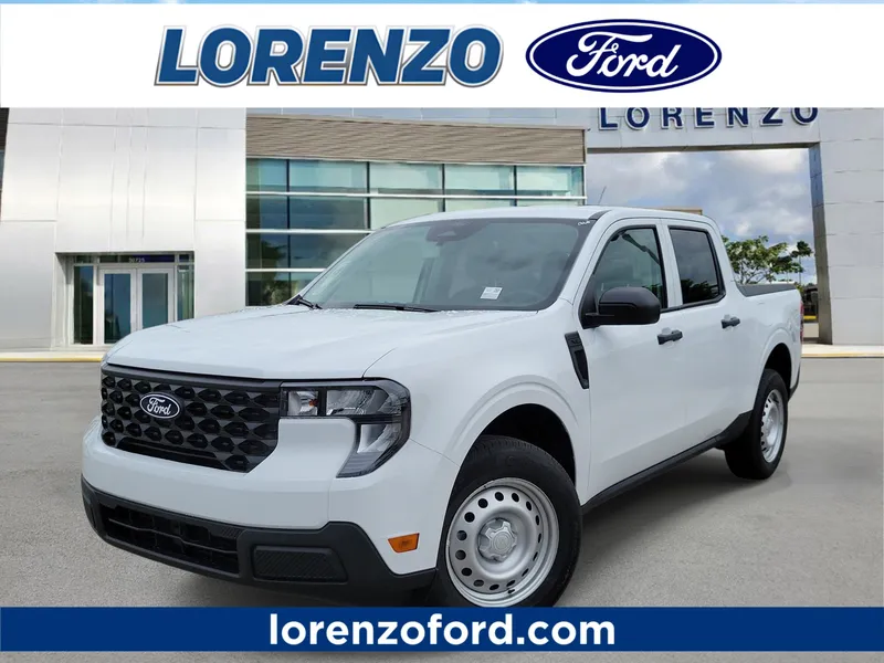 2026 Ford Maverick XL in Oxford White — front three-quarter view