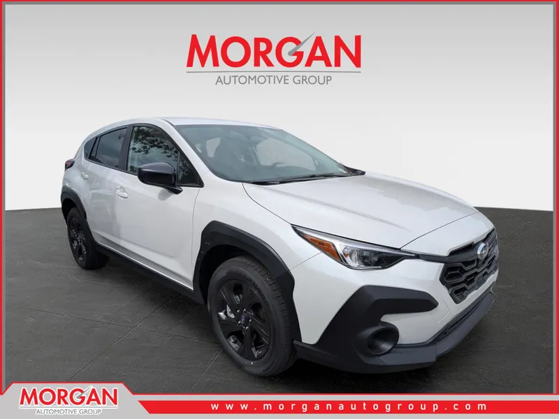 2026 Subaru Crosstrek Base in Crystal White Pearl — front three-quarter view