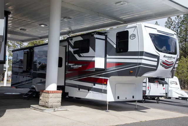 2025 Forest River Riverstone 425FO — front three-quarter view