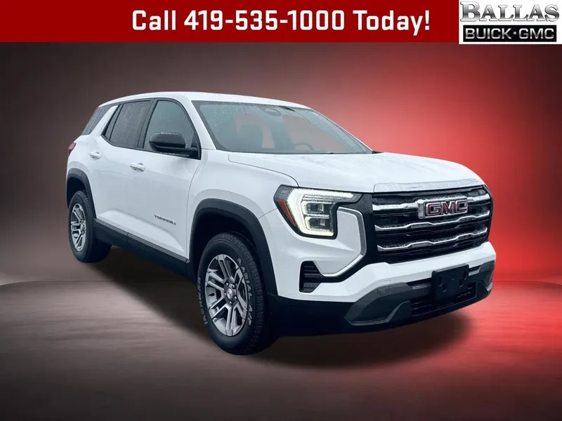 2025 GMC Terrain Elevation in Summit White — front three-quarter view
