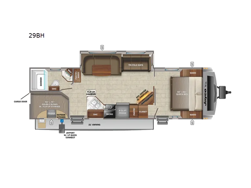 2022 Jayco White Hawk — front three-quarter view