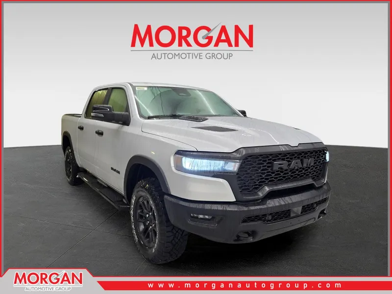 2026 Ram 1500 Rebel in Silver Zynith — front three-quarter view