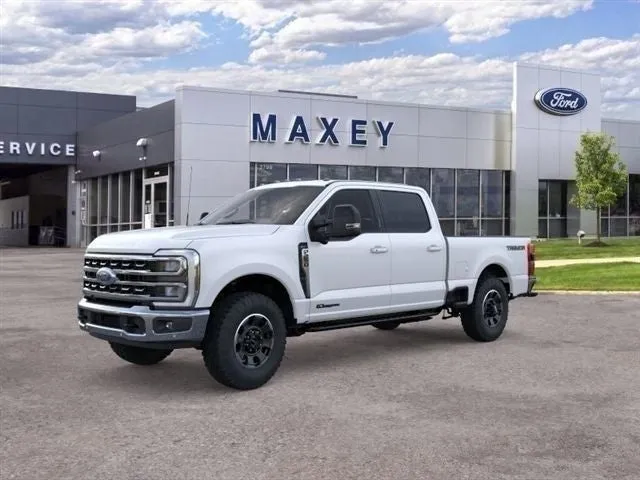 2026 Ford Super Duty F-250® Lariat® in Star White Metallic Tri-Coat — front three-quarter view