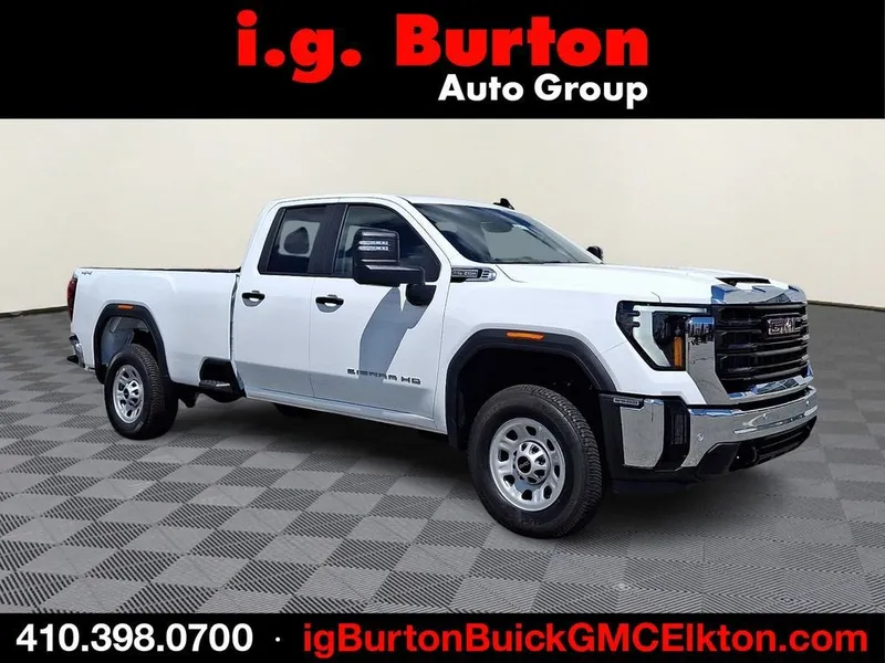2026 GMC Sierra 2500 HD Pro in Summit White — front three-quarter view