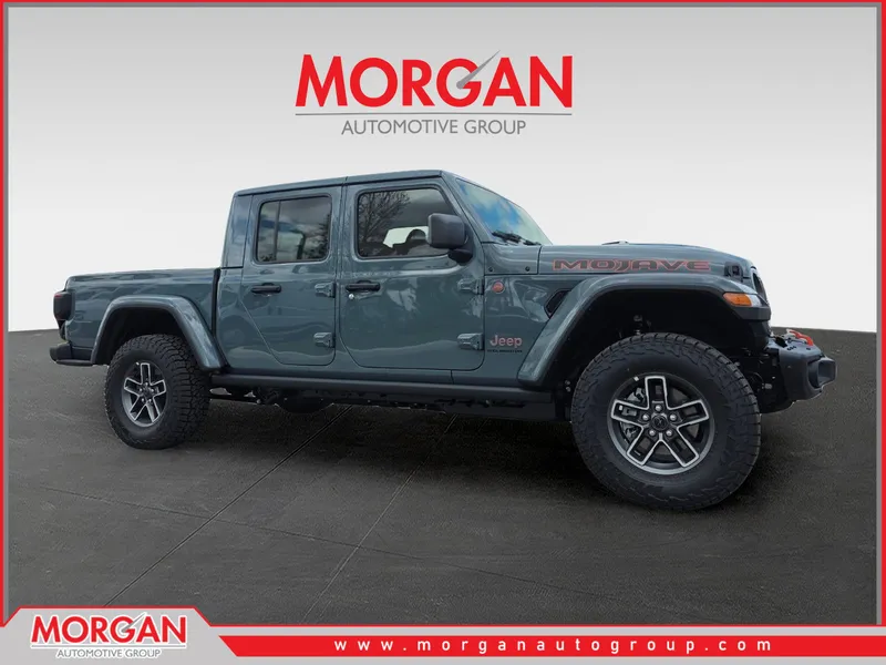 2026 Jeep Gladiator Mojave in Gray — front three-quarter view