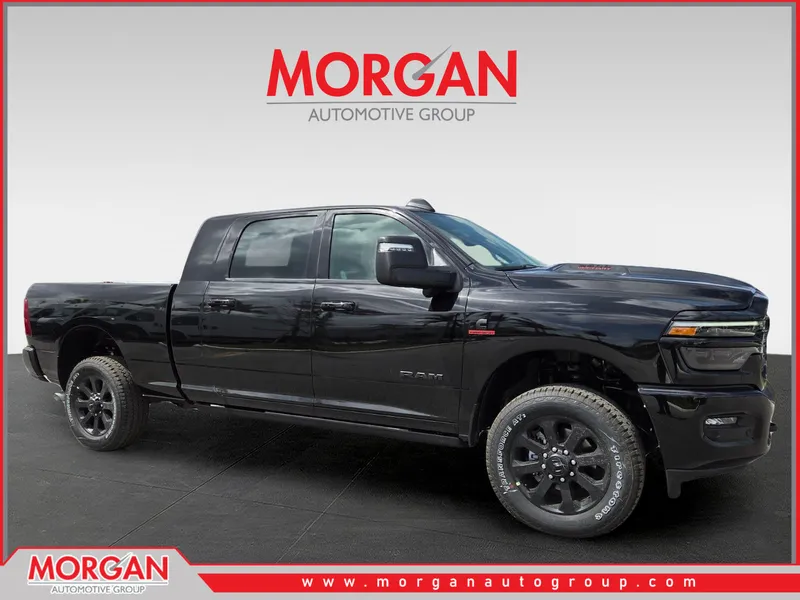 2026 Ram 2500 Laramie in Black — front three-quarter view