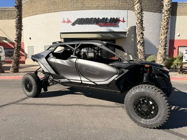 2026 Can-Am® Maverick R Max X RS With Smart-Shox — front three-quarter view