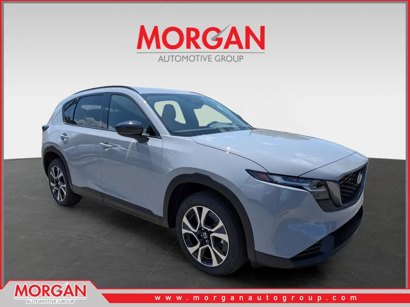 2026 Mazda CX-5 2.5 S Preferred in Aero Gray Metallic — front three-quarter view