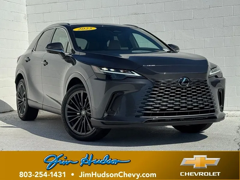 2025 Lexus RX 350h Premium in Gray — front three-quarter view