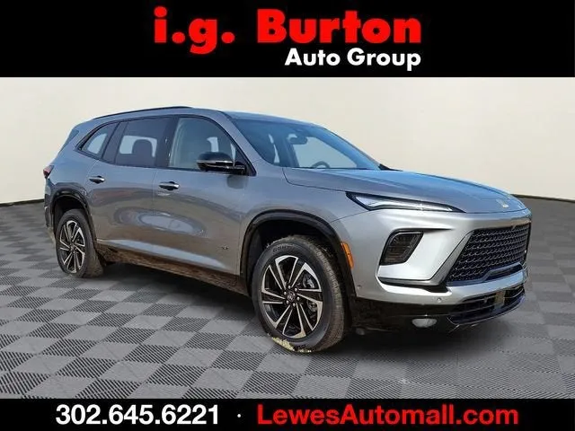 2026 Buick Enclave Sport Touring in Moonstone Gray Metallic — front three-quarter view