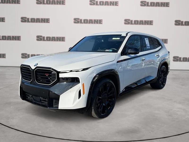 2026 BMW XM Label in White Metallic — front three-quarter view