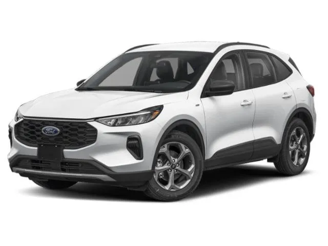 2025 Ford Escape ST-Line in Black — front three-quarter view