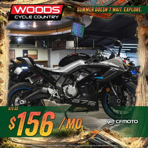 2026 CFMOTO 675SS — front three-quarter view