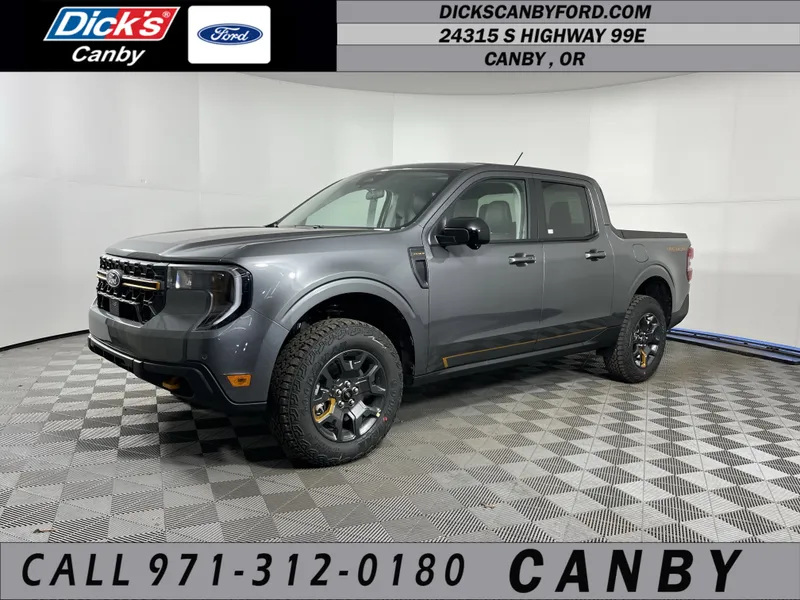 2026 Ford Maverick Tremor in Carbonized Gray Metallic — front three-quarter view