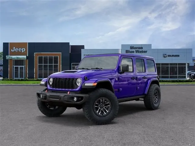 2026 Jeep Wrangler WRANGLER 4-DOOR RUBICON X in Reign Exterior Paint — front three-quarter view