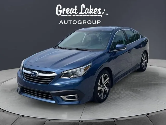 2022 Subaru Legacy Limited in Abyss Blue Pearl — front three-quarter view